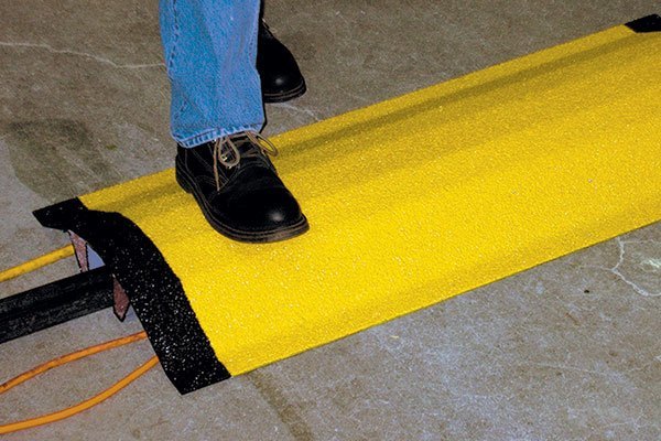 Yellow 3 Channel PVC Cable Cover/Cable Tray/Floor Cord Cover Cable